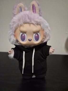 Labubu Hoodie in Lavender and Black